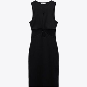Zara Sleeveless Dress W/ center cutouts